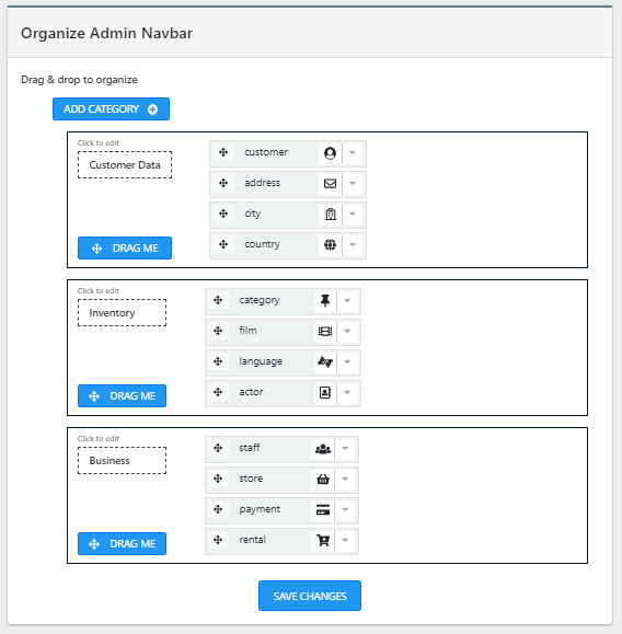 Organize the Bootstrap 4 Dashboard Navbar